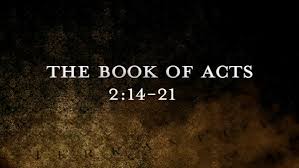Acts 2 14-21 Sunday Sermon (9/30/18)