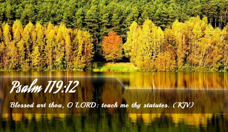Psalms 119:12 Scripture Memory Verse (11-9-18)