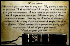 Scripture Memory Verse Psalms 119  9-16