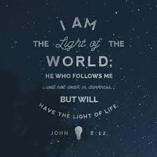 John 8:12 Scripture Memory Verse (1/18/19)