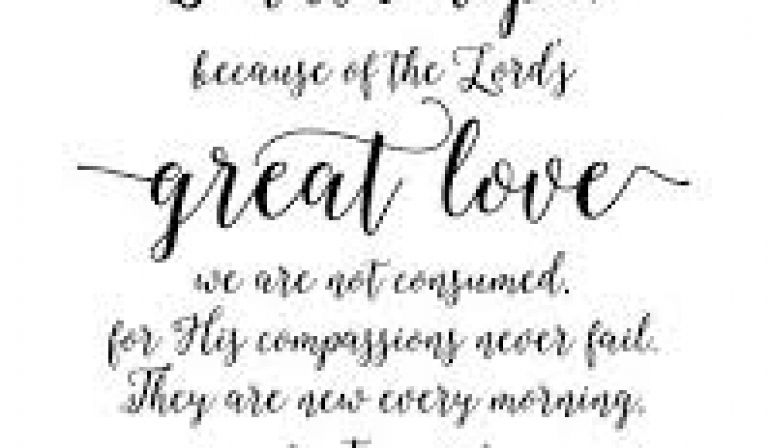 Scripture Memory Verse Lamentations 3:21-23