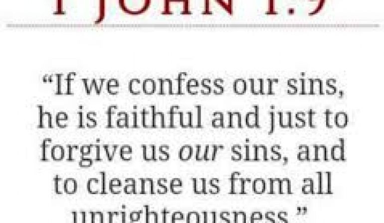 1 John 1:9 Scripture Memory Verse (5/24/19)