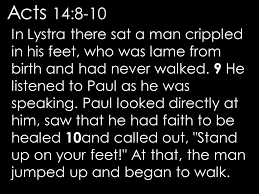 Acts 14 1-14  Sunday Teaching Greg Tyra, Pastor (8-11-19)