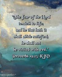 Proverbs 19:23 Scripture Memory Verse (10/25/19)