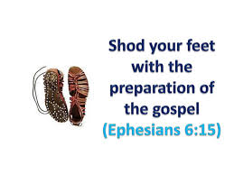 Ephesians 6:15 Scripture  Memory Verse (10/9/20)