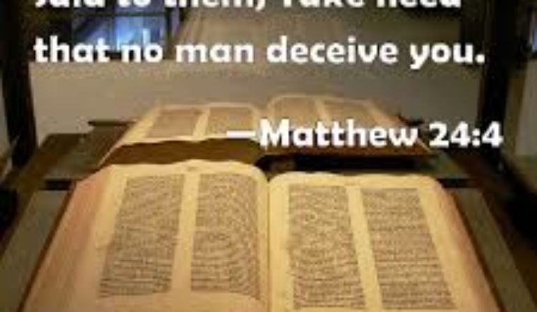 Matthew 24:4 Scripture Memory Verse (1-22-21) Pastor Greg Tyra