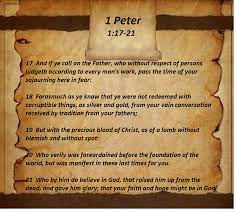 1 Peter  1-17-21 Sunday Teaching (4-4-2021) Pastor Greg Tyra