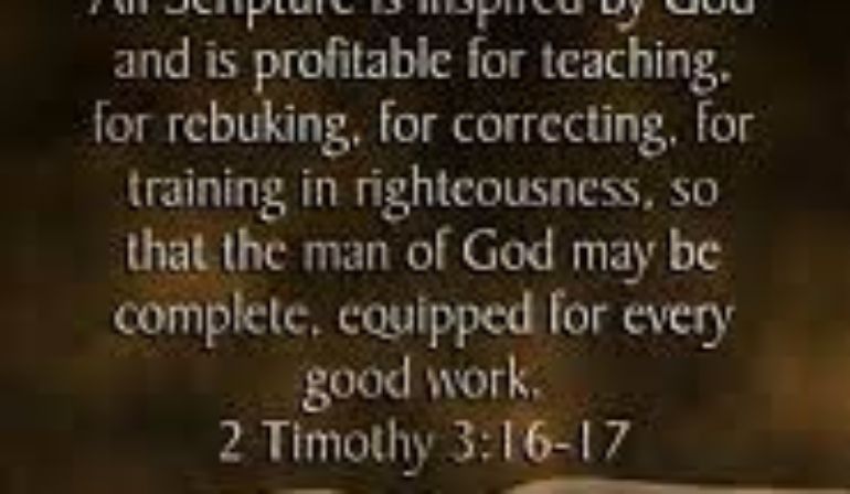 2 Timothy 3:16-17 Scripture Memory (4/30/21) Pastor Greg Tyra