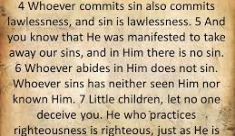 1 John 3: 4-9 Sunday Teaching (1-9-22) Pastor Greg Tyra