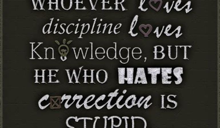 Proverbs 12:1 Scripture Memory (2/18/22) Pastor Greg Tyra
