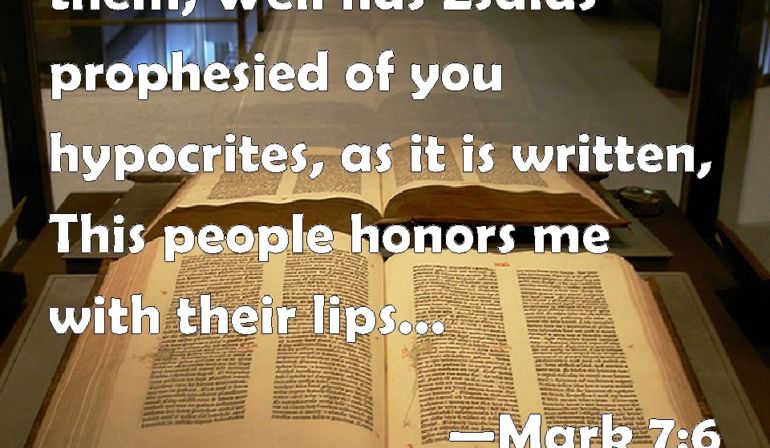 Mark 7:6-7  Scripture Memory Verse (7/29/2022) Pastor Greg Tyra