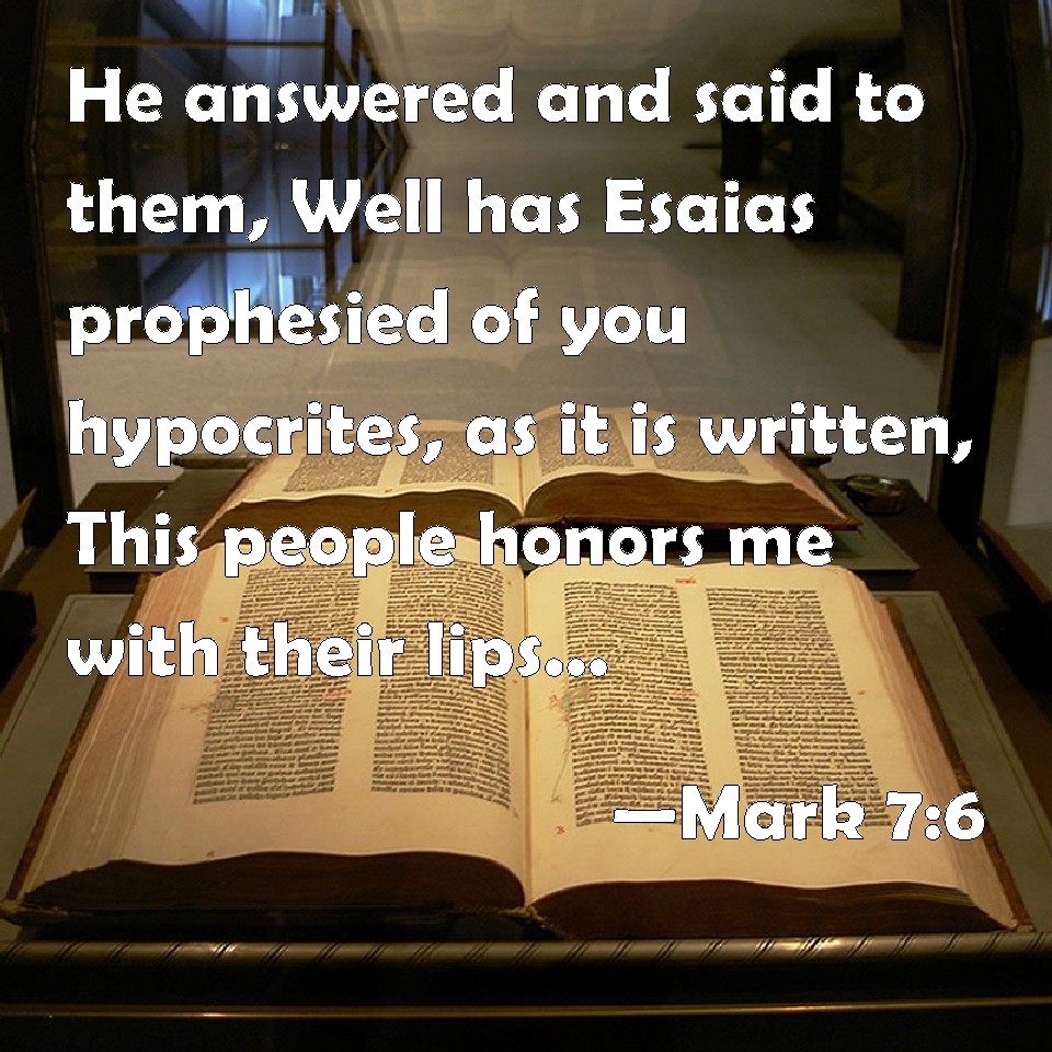Mark 7:6-7  Scripture Memory Verse (7/29/2022) Pastor Greg Tyra