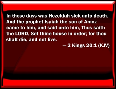 2 Kings 20:1-21 Bible Study (11/11/2022) Pastor Greg Tyra