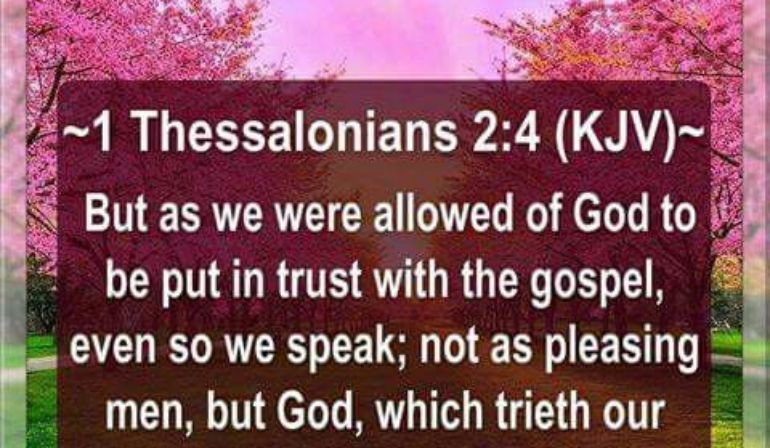 1 Thessalonians 2:4 Scripture memory (2-3-2023) Pastor Greg Tyra