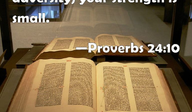 Proverbs 24:10 Scripture memory (6-30-23) Pastor Greg Tyra