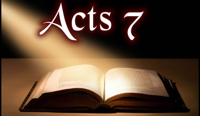 Acts 7:1-43 Sunday Teaching (5-26-24) Pastor Greg Tyra
