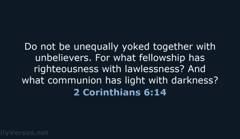 2 Corinthians 6:14 scripture memory (5/31/24) Pastor Greg Tyra